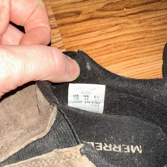 Kids leather Merrill slip on jungle moccasin kids size 13 - Picture 2 of 4